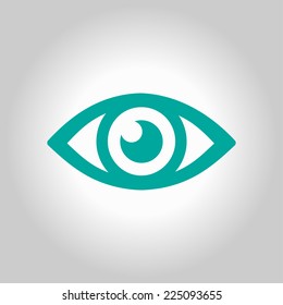 Eye icon. Flat design style.