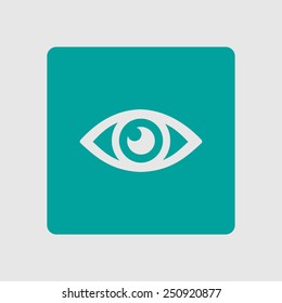 Eye icon. Flat design style.