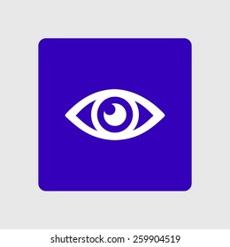 Eye icon. Flat design style.