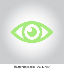 Eye icon. Flat design style.