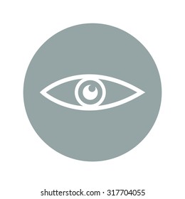Eye icon. Flat design style eps 10