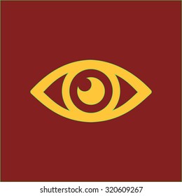 Eye icon. Flat design style.