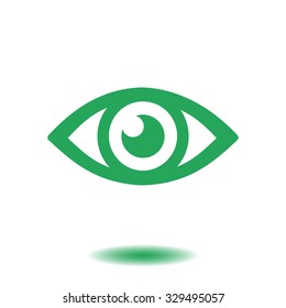 Eye icon. Flat design style.