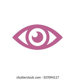 Eye icon. Flat design style.