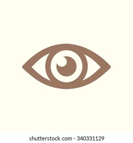 Eye icon. Flat design style.