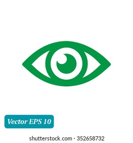 Icono de ojos. Diseño plano.