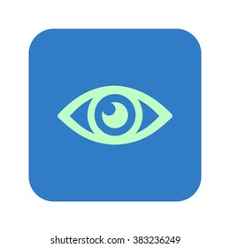 Eye icon. Flat design style.