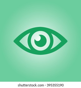 Eye icon. Flat design style.