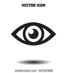 Eye icon. Flat design style.