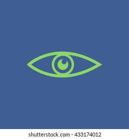 Eye icon. Flat design style eps 10