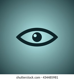 Eye Icon, flat design style