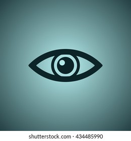 Eye Icon, flat design style