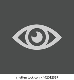 Eye icon. Flat design style.