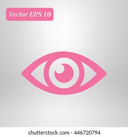 Eye icon. Flat design style.