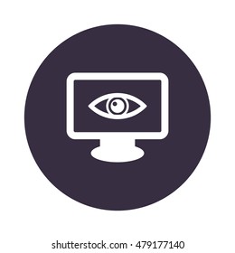 Eye Icon, flat design style