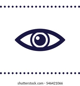 Eye Icon, flat design style