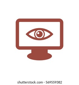 Eye Icon, flat design style