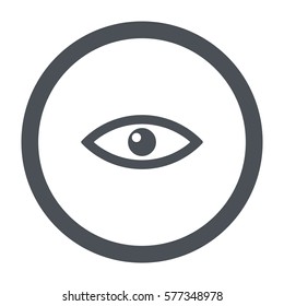 Eye Icon, flat design style