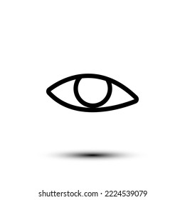Eye icon. flat design vector illustration for web and mobile