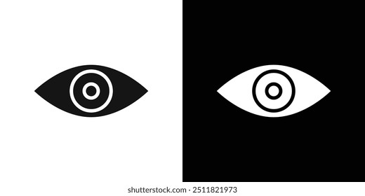 Icono de ojo Conjunto de relleno plano colección