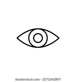 Eye icon Flat fill set collection