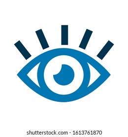 eye icon. flat illustration of eye - vector icon. eye sign symbol