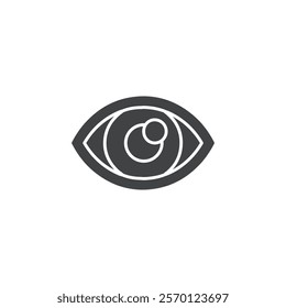 eye icon Flat logo set collection