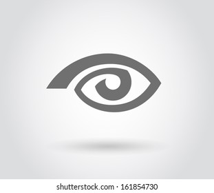 Eye icon, Flat style, vector