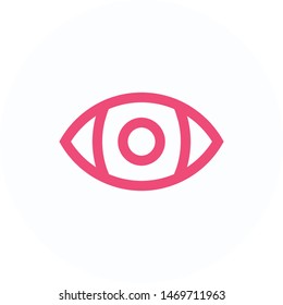 Eye icon, flat symbol vector design. Great for mobile app, web design, print materials, etc.