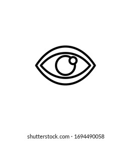 Icono ocular para proyectos de diseño gráfico
