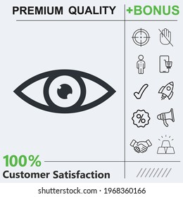 eye icon graphic elements for your work