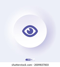 eye Icon. HealthCare icons. Icon Design with elements for Emergency, Heartbeat, medical mask, gloves, soap, equipment, tools Icons. Vector illustration isolated on white background.