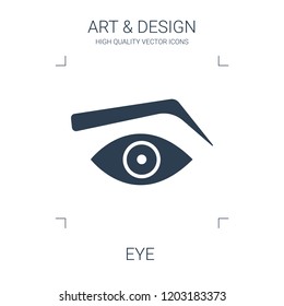 eye icon. high quality filled eye icon on white background. from art collection flat trendy vector eye symbol. use for web and mobile