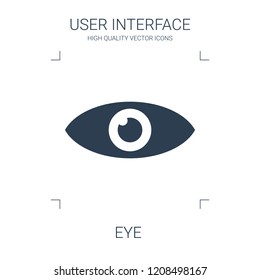 eye icon. high quality filled eye icon on white background. from user interface collection flat trendy vector eye symbol. use for web and mobile