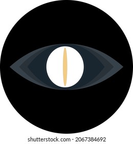 Eye icon. Human or reptile eye. See you. [Vector]