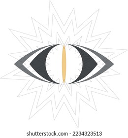 Eye icon. Human or reptile eye. See you. Visual expression [Vector]