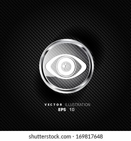 Eye icon, human eye symbol