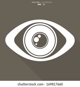Eye icon, human eye symbol