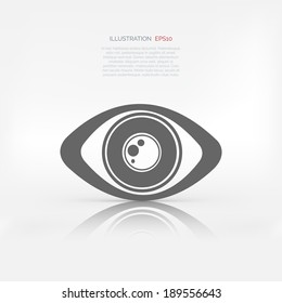 Eye icon, human eye symbol