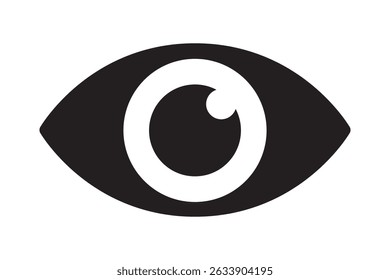 Eye icon, hyman eyeball icon.