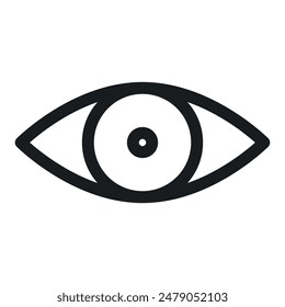 Eye Icon Ideal for Vision and Security Applications