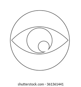 Eye icon illustration