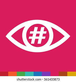 Eye icon illustration