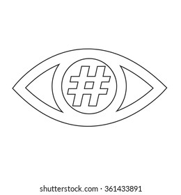Eye icon illustration