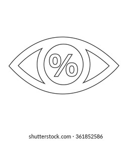 Eye icon illustration