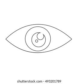 Eye icon illustration design
