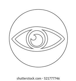 Eye icon illustration design