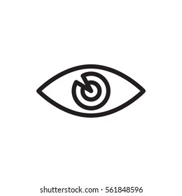 eye icon illustration isolated vector sign symbol