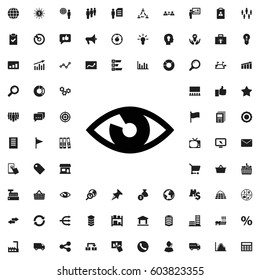 Eye icon illustration isolated vector sign symbol. marketing icons vector set.