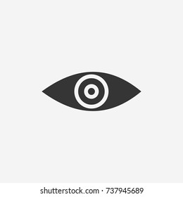Eye icon illustration isolated vector sign symbol